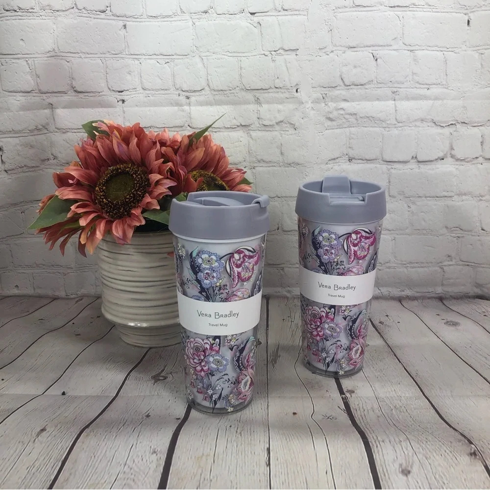 NWT Vera Bradley travel mug hummingbird